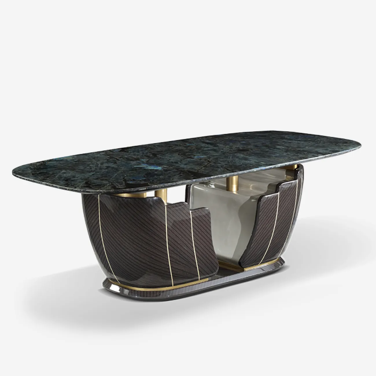 Роскошный обеденный стол MIVICA с мраморной столешницей OS38777-32