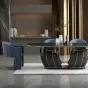 Эргономичный обеденный стул MIVICA из дерева и кожи ST38778-32