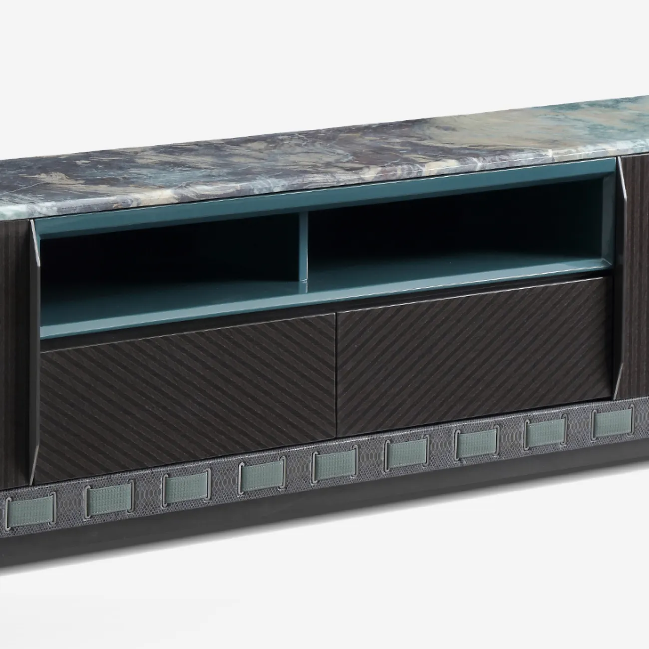 Элегантная тумба под телевизор MIVICA со столешницей мрамора TB38787-32