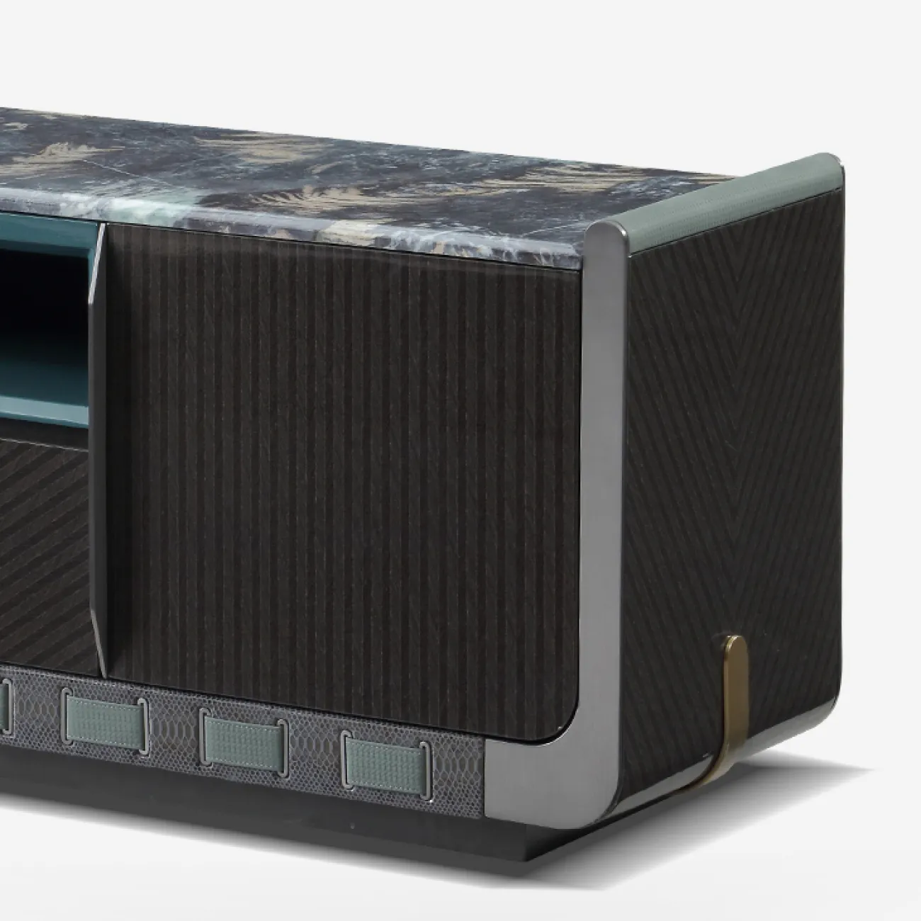 Элегантная тумба под телевизор MIVICA со столешницей мрамора TB38787-32