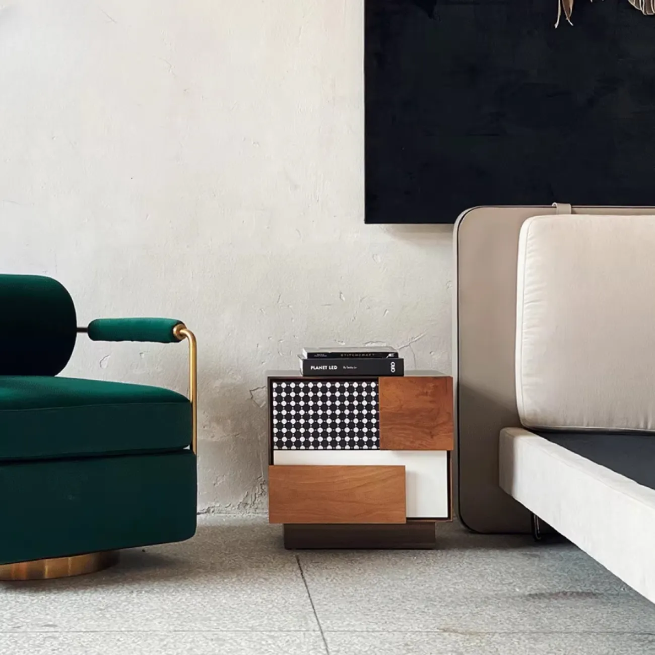 Дизайнерская Прикроватная Тумба двух видов Yanshe от LaLume