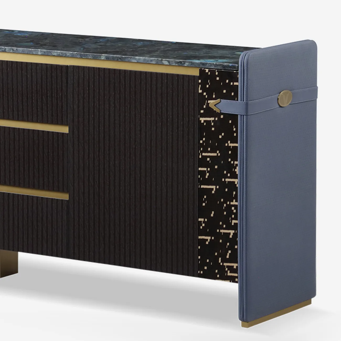 Роскошный комод MIVICA с мраморной столешницей KD38799-32