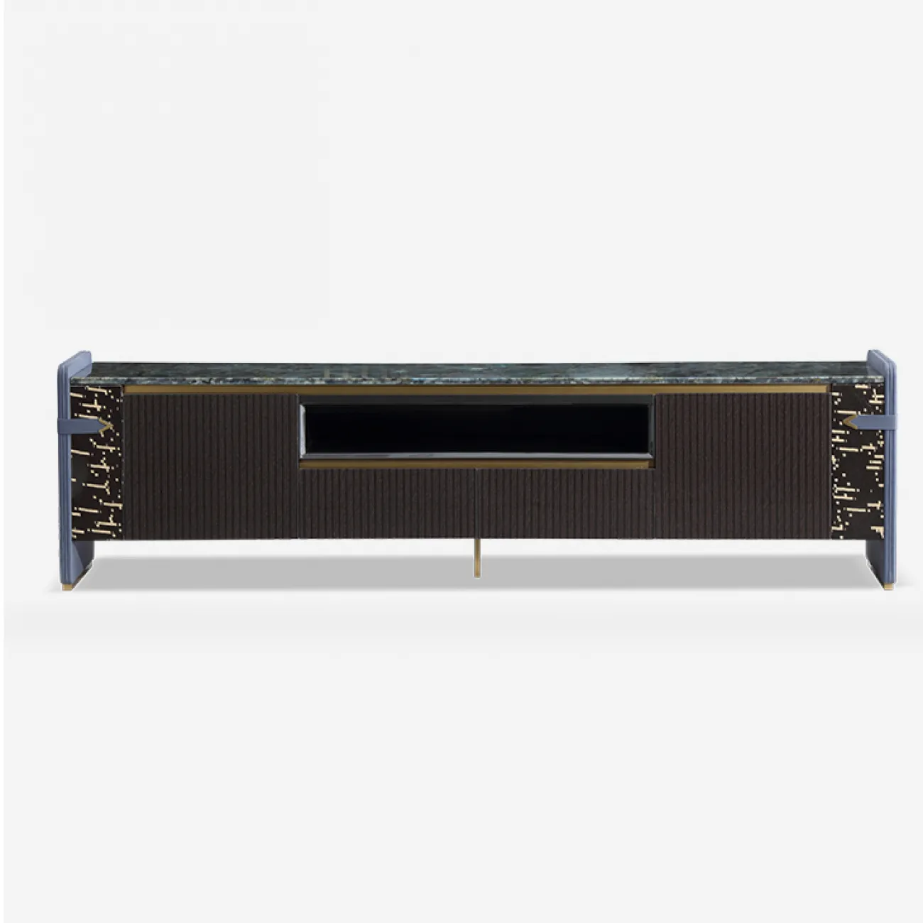Красивая тумба под телевизор MIVICA с мраморной столешницей TB38800-32