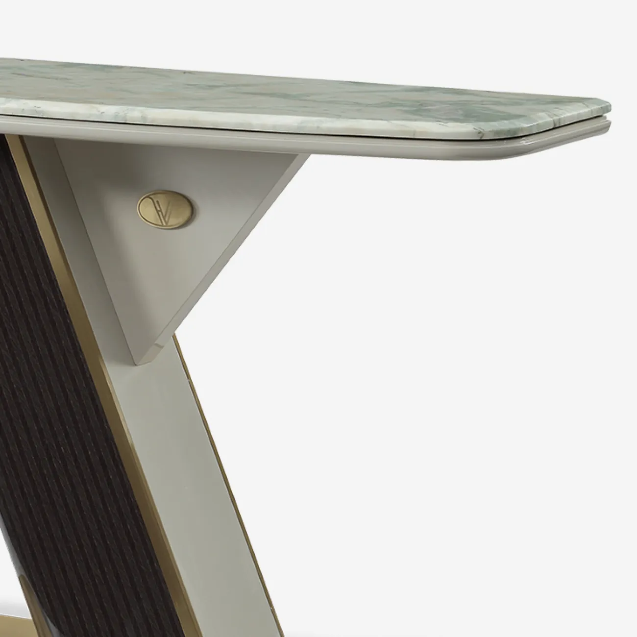 Элегантный пристенный столик MIVICA со столешницей из мрамора PS38801-32 Элегантный пристенный столик MIVICA со столешницей из мрамора PS38801-32