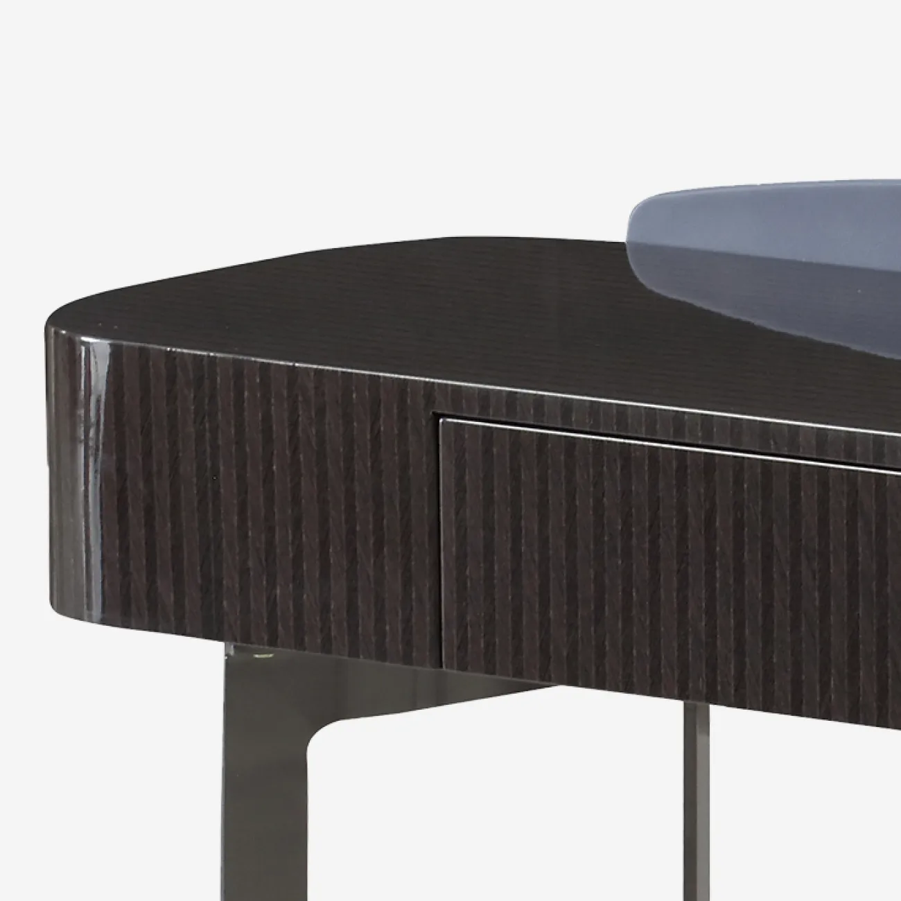 Элегантный туалетный столик с зеркалом MIVICA из дерева и шпона TS38802-32