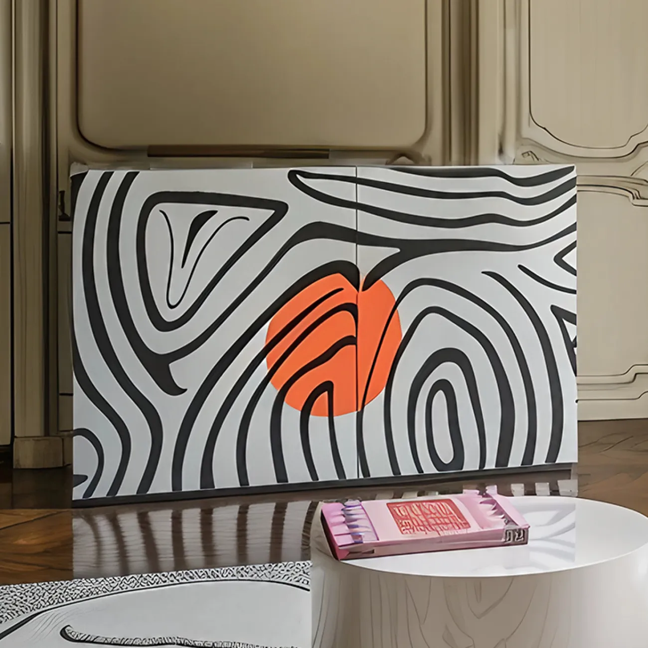 Дизайнерский комод MIVICA с ручной росписью KD38805-32 Дизайнерский комод MIVICA с ручной росписью KD38805-32