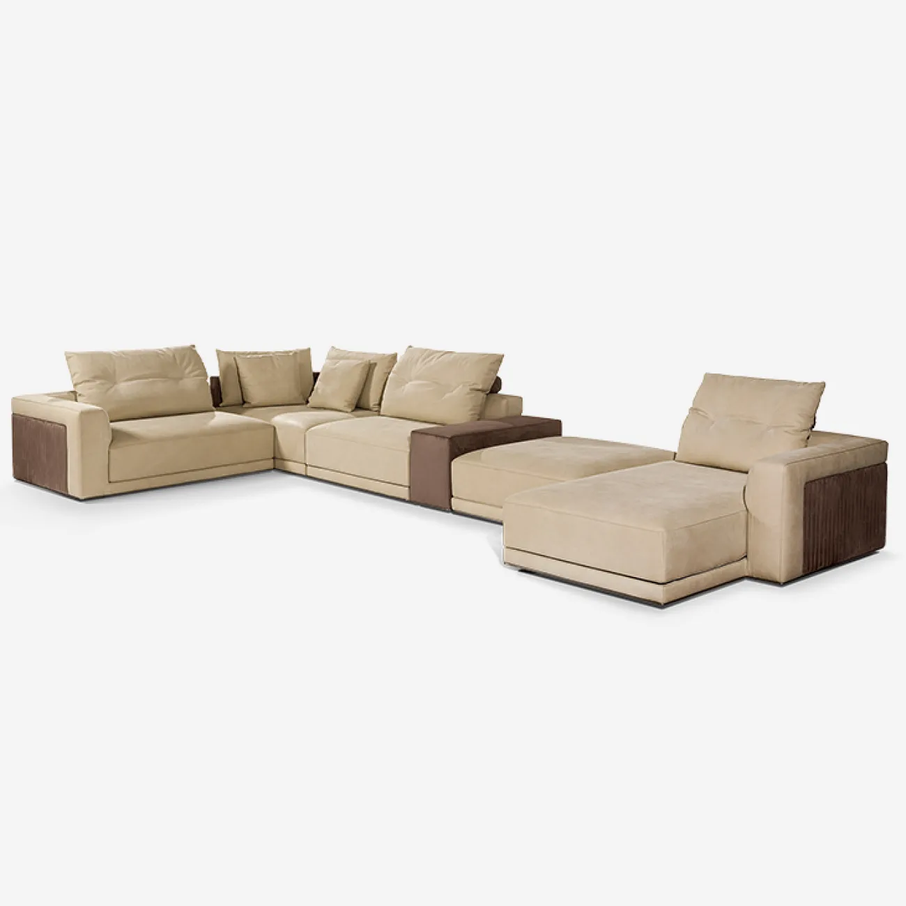 Просторный угловой диван MIVICA из искусственной кожи DV38821-32 Просторный угловой диван MIVICA из искусственной кожи DV38821-32