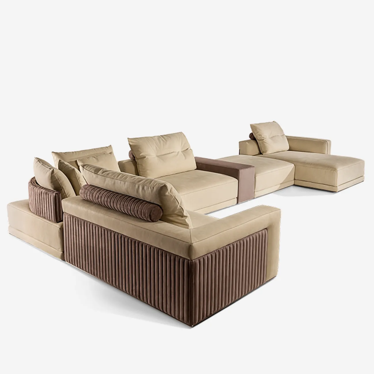 Просторный угловой диван MIVICA из искусственной кожи DV38821-32 Просторный угловой диван MIVICA из искусственной кожи DV38821-32