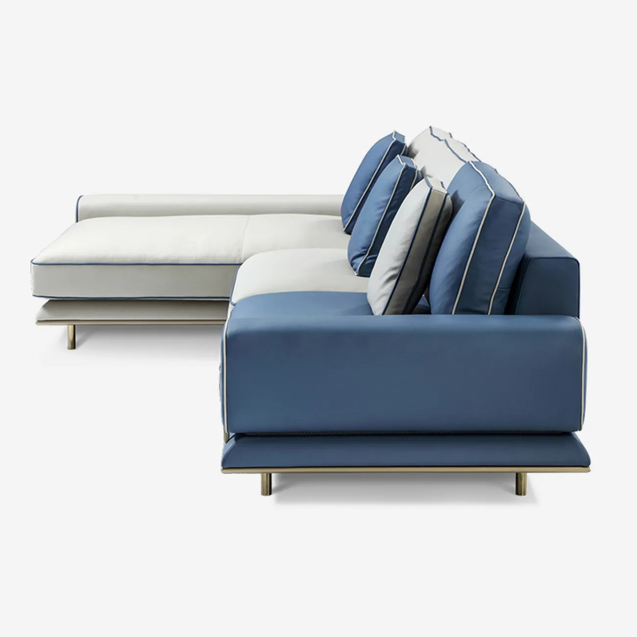 Роскошный угловой диван MIVICA из искусственной кожи DV38840-32 Роскошный угловой диван MIVICA из искусственной кожи DV38840-32