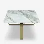 Элегантный журнальный столик MIVICA со столешницей из мрамора JS38841-32