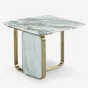 Квадратный журнальный столик MIVICA со столешницей из мрамора JS38842-32