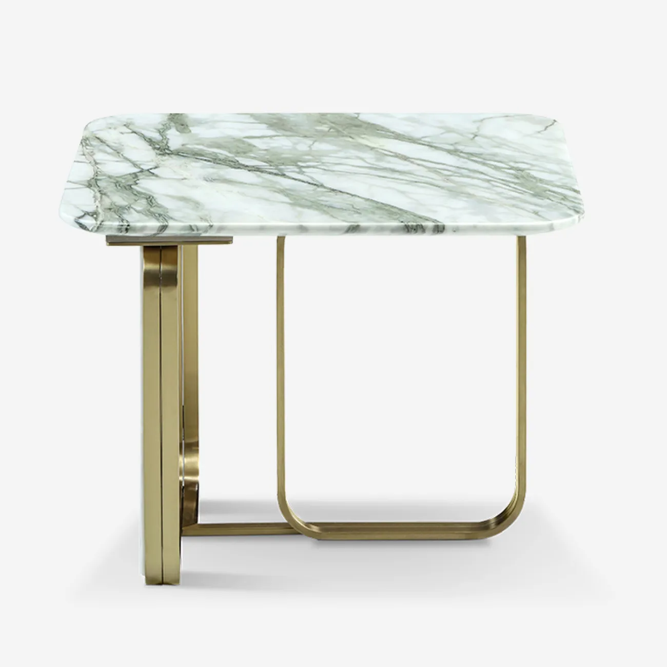 Квадратный журнальный столик MIVICA со столешницей из мрамора JS38842-32