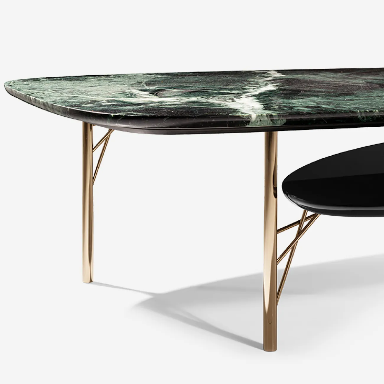 Элегантный журнальный столик MIVICA со столешницей из мрамора и стекла JS38847-32