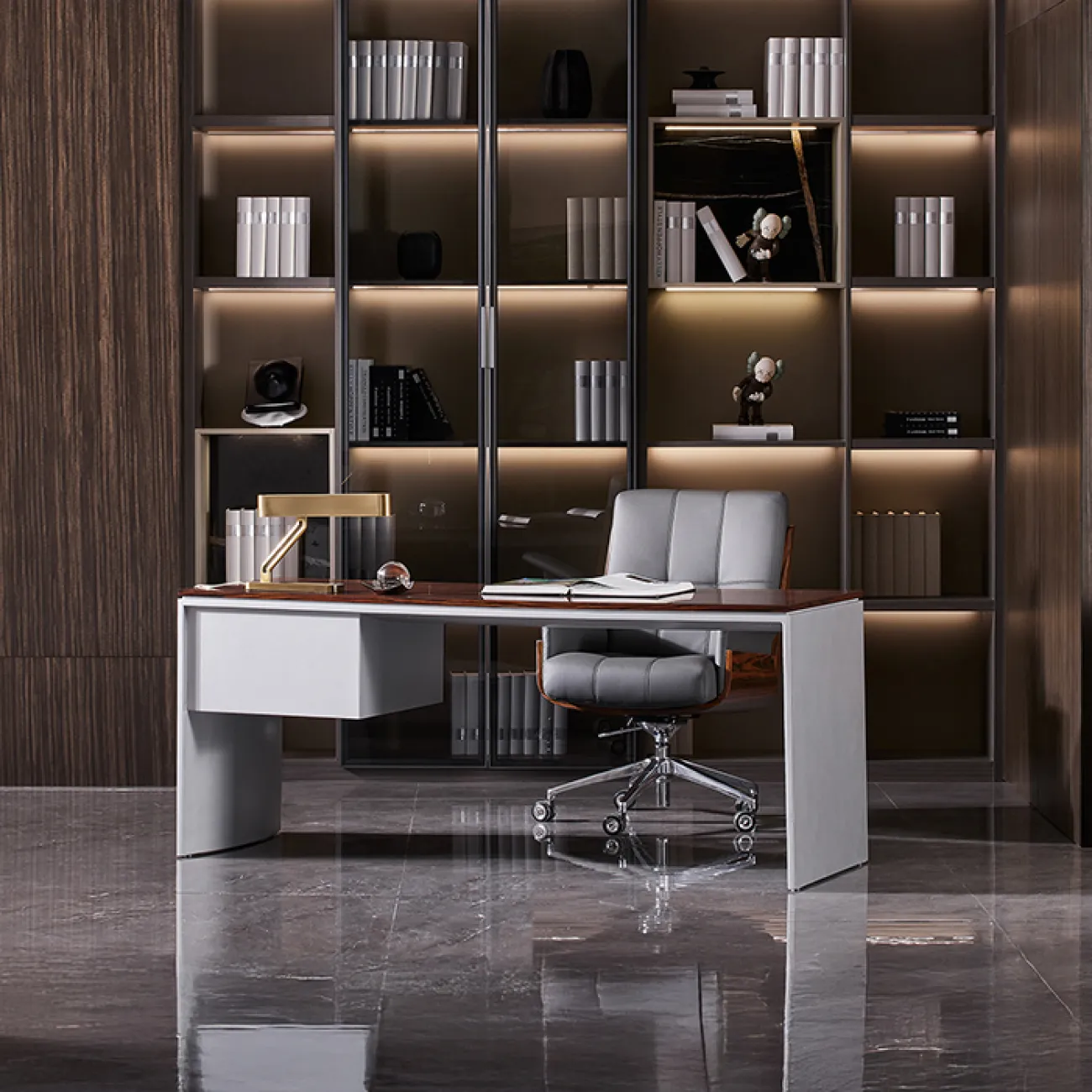 Минималистичный письменный стол MIVICA из дерева PS38850-32