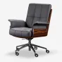  Кожаное офисное кресло MIVICA с эргономичной спинкой OS38513-32
