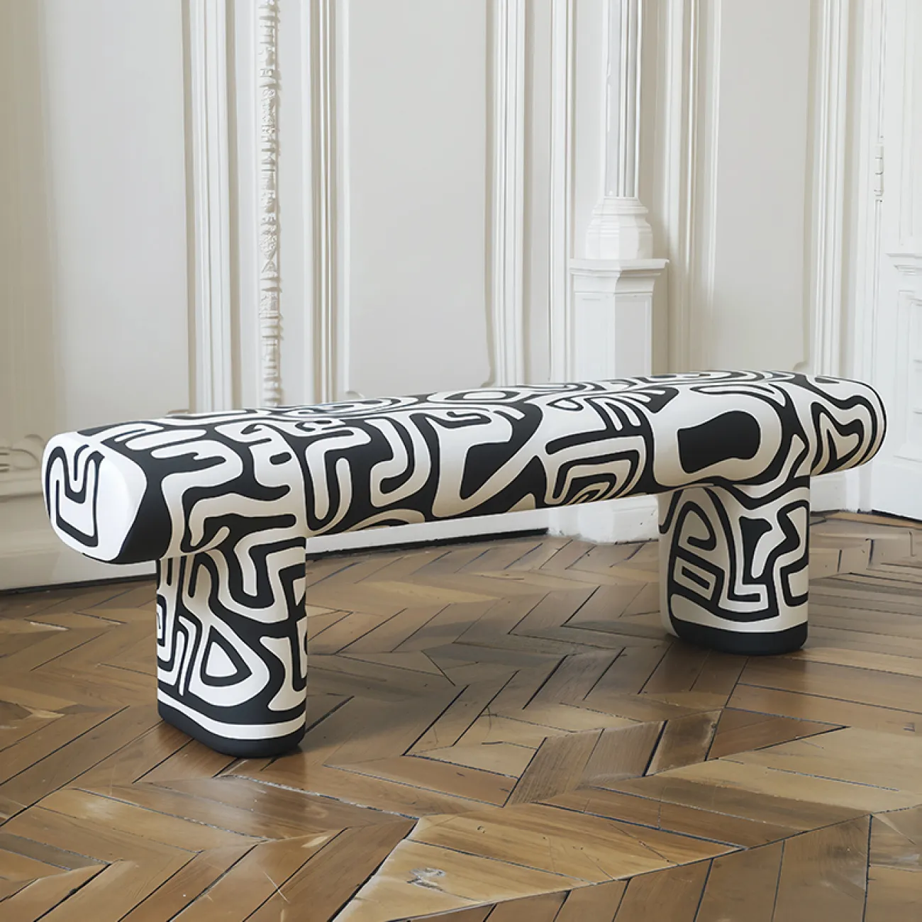 Стильная скамья MIVICA из сосны SK38865-32