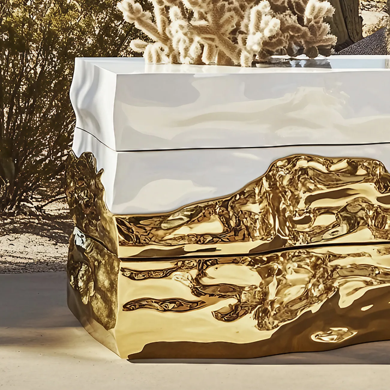 Роскошный комод MIVICA из дерева и нано покрытия KD38888-32