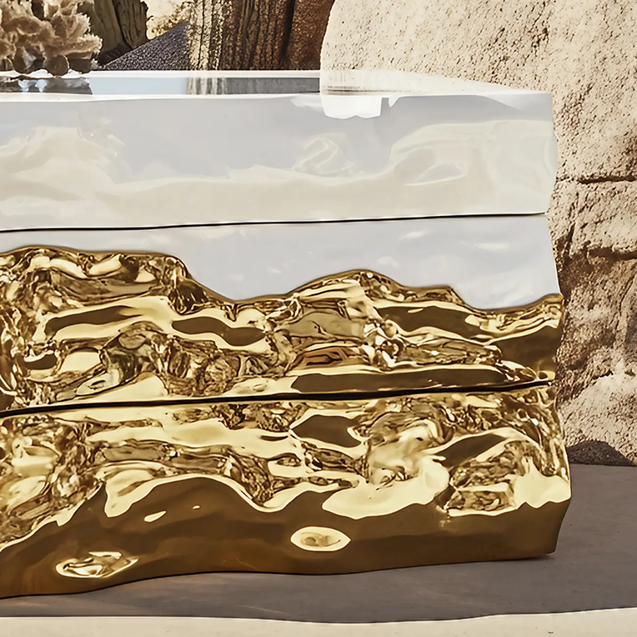 Роскошный комод MIVICA из дерева и нано покрытия KD38888-32