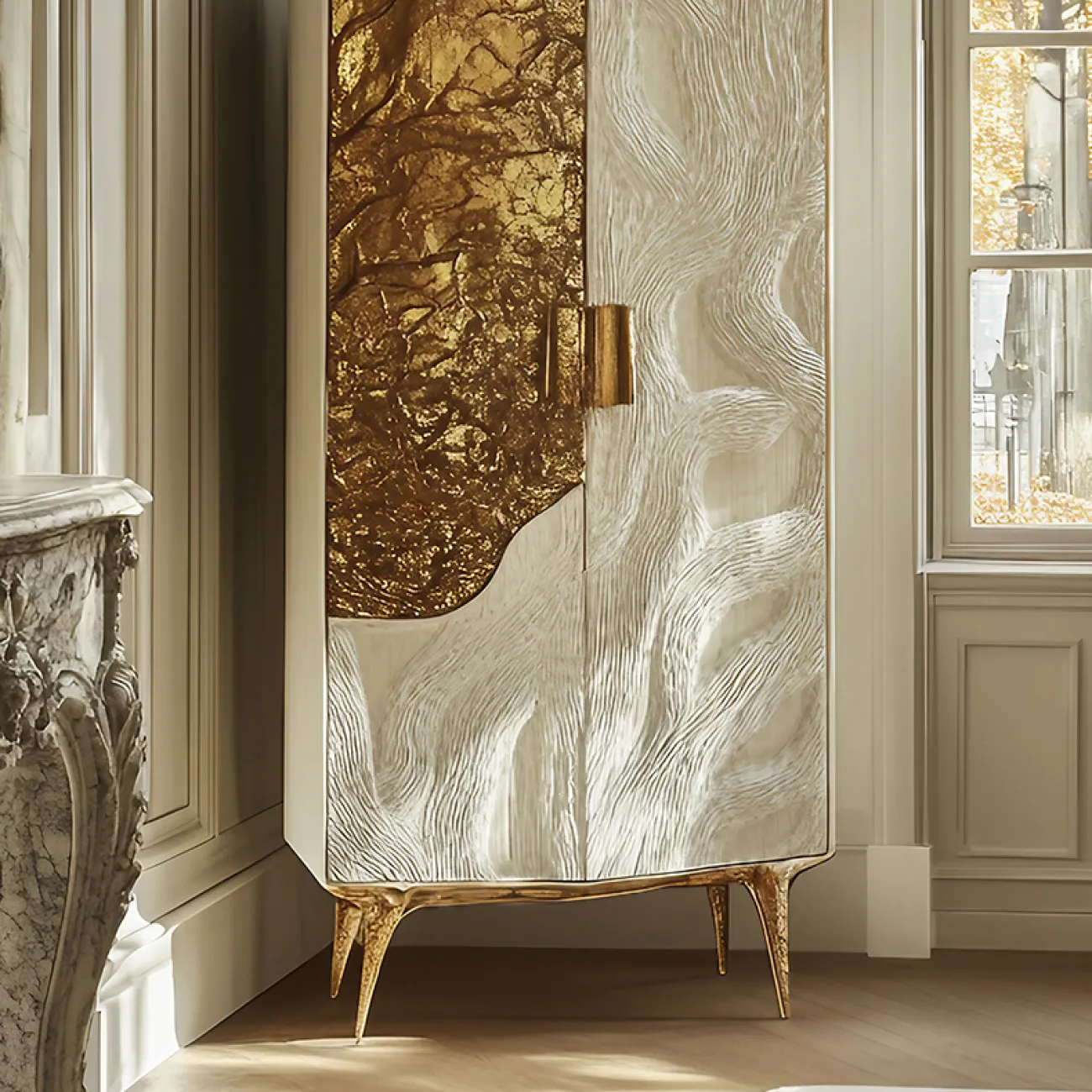 Роскошный винный шкаф MIVICA из дерева и сплава ASA VS38894-32