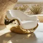 Роскошное кресло MIVICA из дерева и искусственной кожи KR38907-32