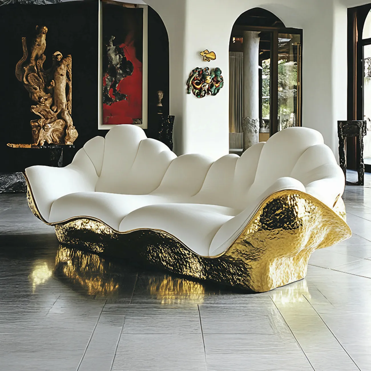 Дизайнерский диван MIVICA из дерева DV38909-32