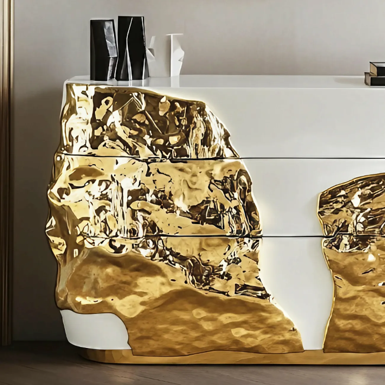 Роскошный комод MIVICA из дерева и нано покрытия KD38912-32