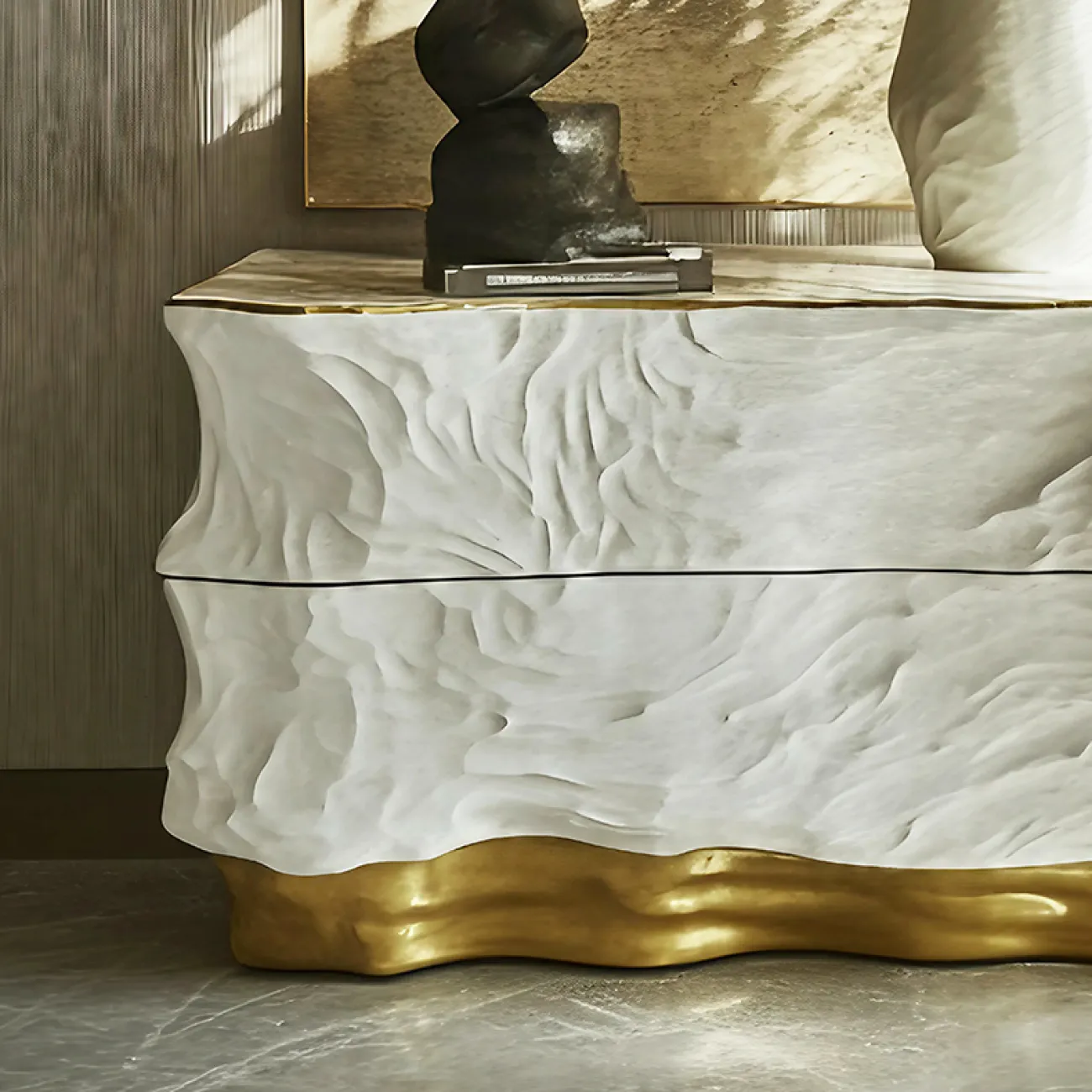 Роскошный комод MIVICA из дерева и нано покрытия KD38913-32