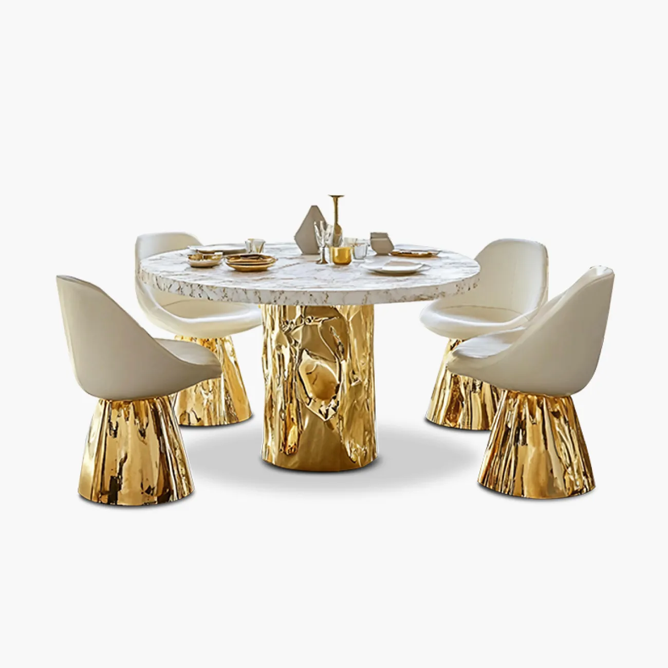 Элегантный обеденный стул MIVICA из искусственной кожи ST38929-32