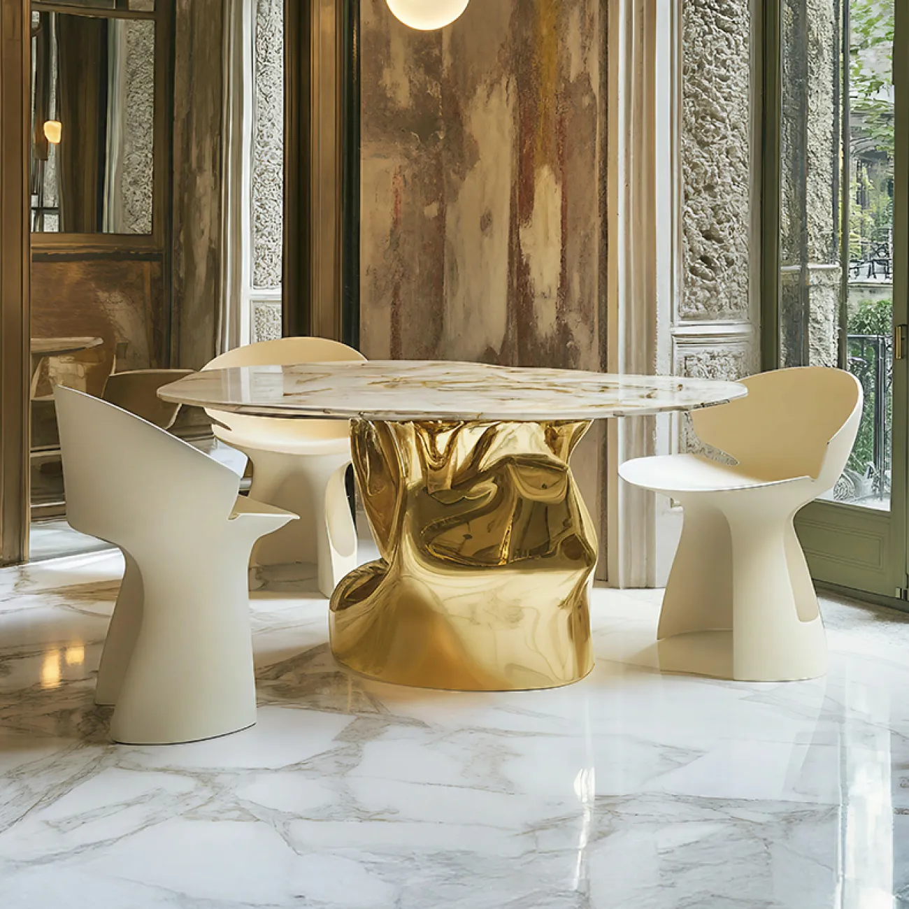 Элегантный обеденный стул MIVICA из сплава ASA ST38931-32