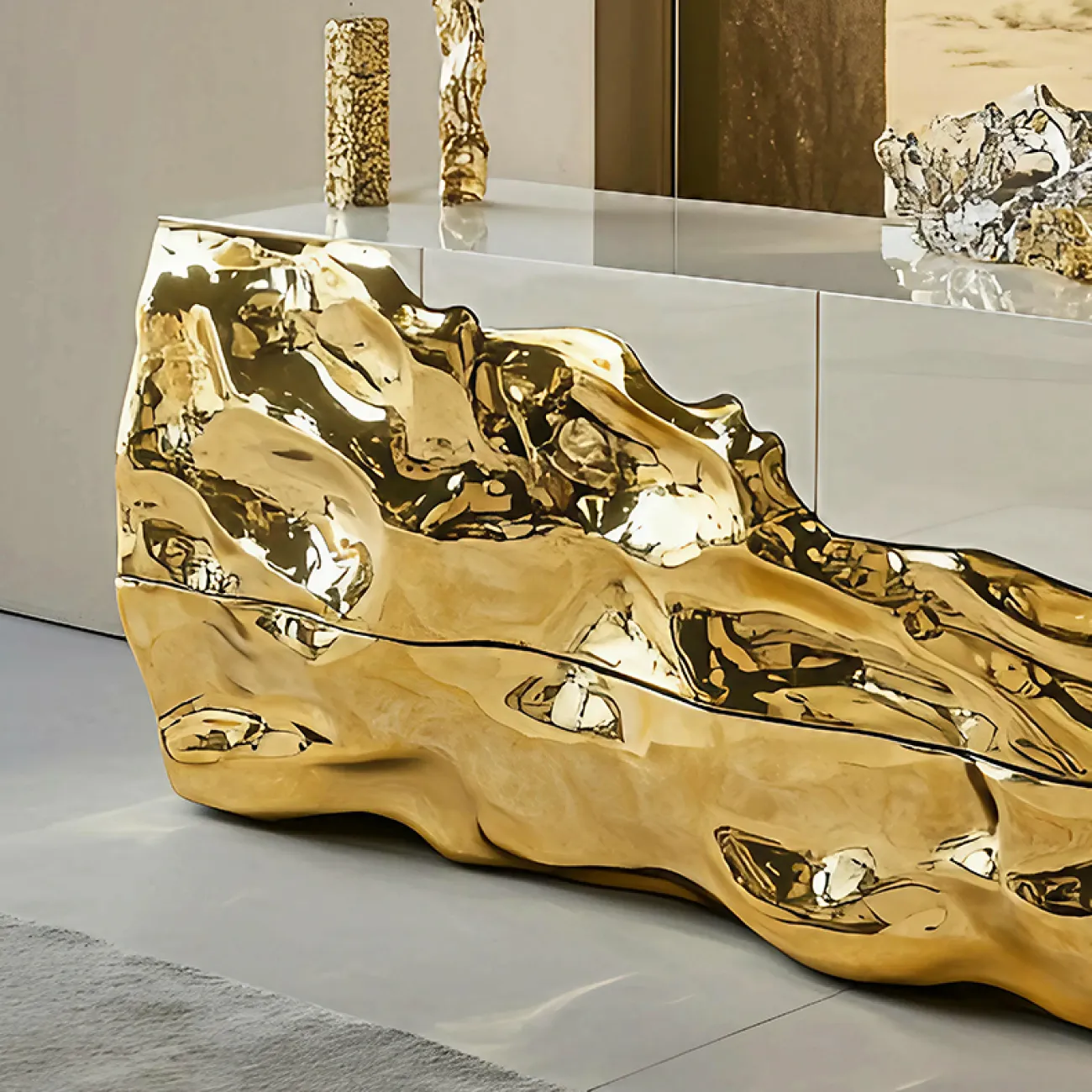 Роскошный комод MIVICA из дерева и нано покрытия KD38933-32