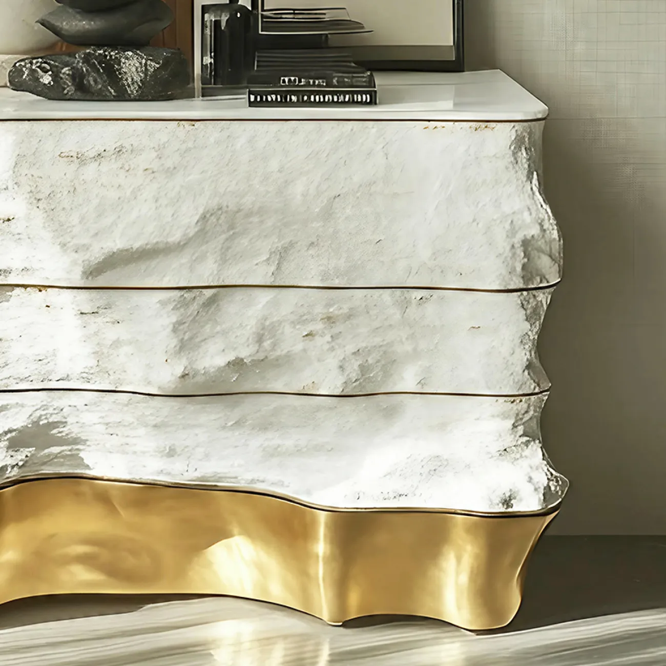 Элегантный сервант MIVICA из дерева и сплава ASA SV38942-32