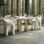 Роскошный обеденный стол MIVICA со столешницей из мрамора OS38945-32