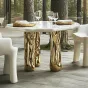 Роскошный обеденный стол MIVICA со столешницей из мрамора OS38945-32