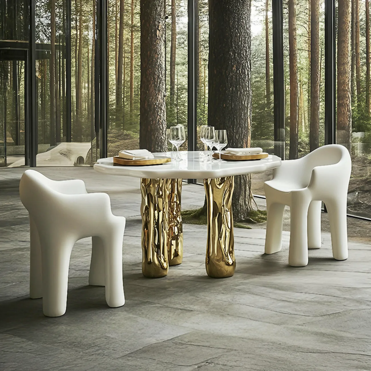 Удобный обеденный стул MIVICA из дерева ST38946-32