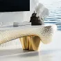 Элегантная тумба под телевизор MIVICA из дерева и сплава ASA TB38949-32