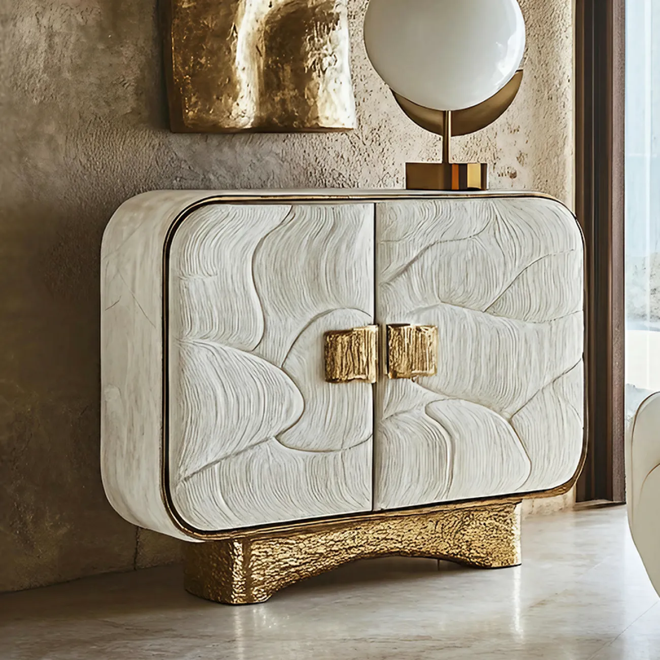 Роскошный буфет MIVICA из дерева и нано покрытия BF38951-32 