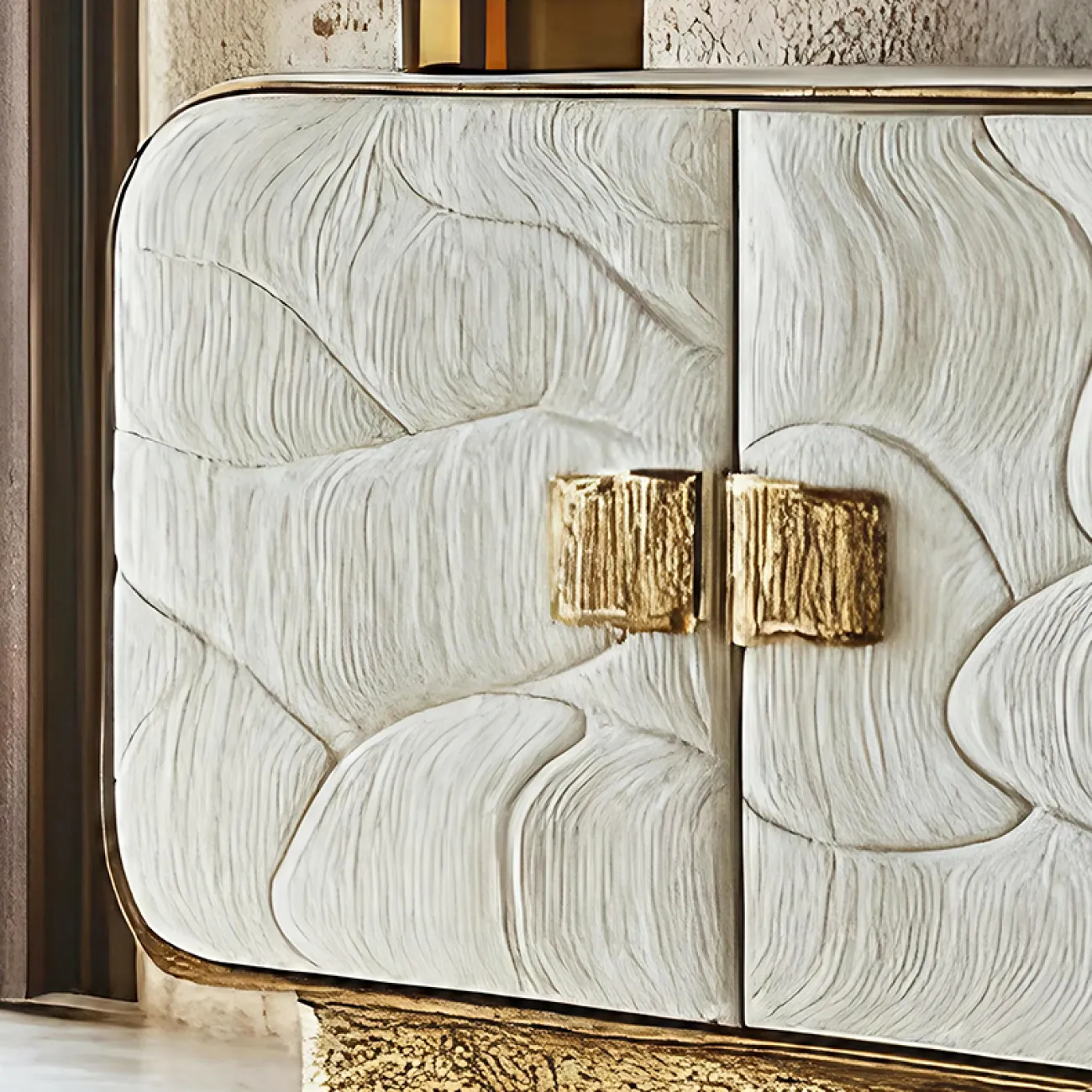 Роскошный буфет MIVICA из дерева и нано покрытия BF38951-32 