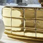 Золотой комод MIVICA из дерева и нано покрытия KD38954-32
