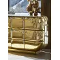 Золотой комод MIVICA из дерева и нано покрытия KD38954-32