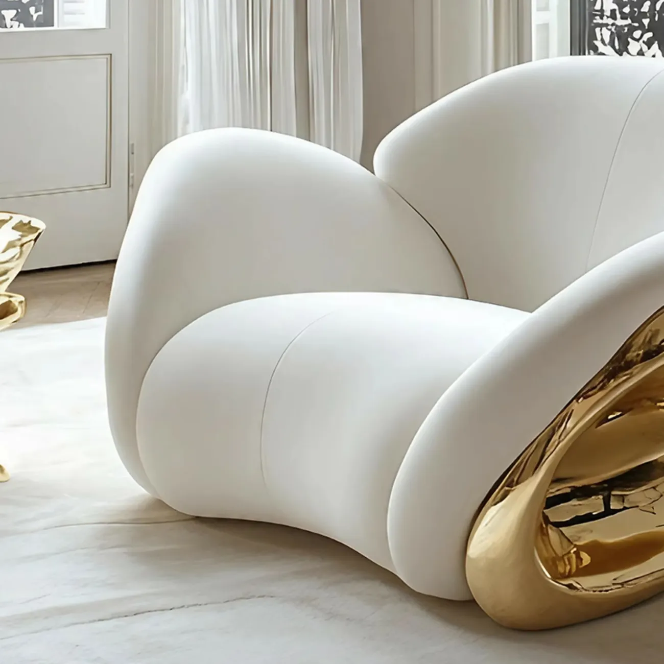 Роскошное кресло MIVICA из дерева KR38957-32