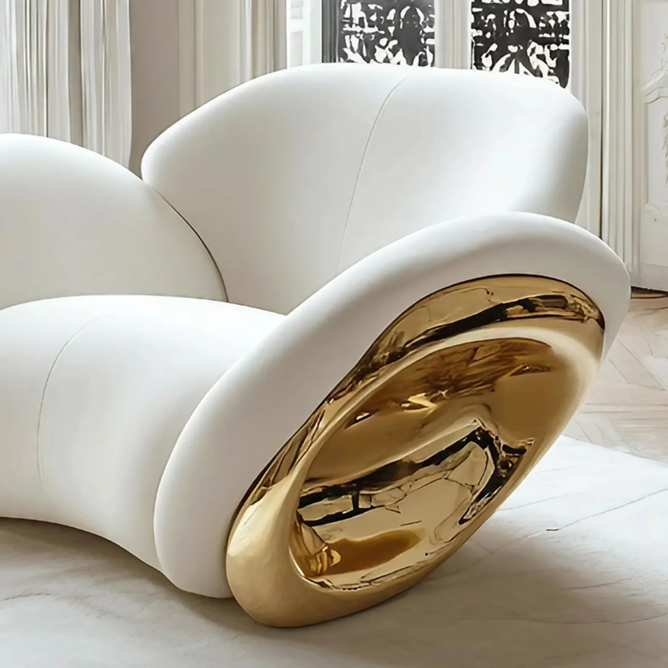 Роскошное кресло MIVICA из дерева KR38957-32