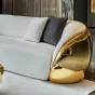 Дизайнерский диван MIVICA из дерева и фланели DV38961-32