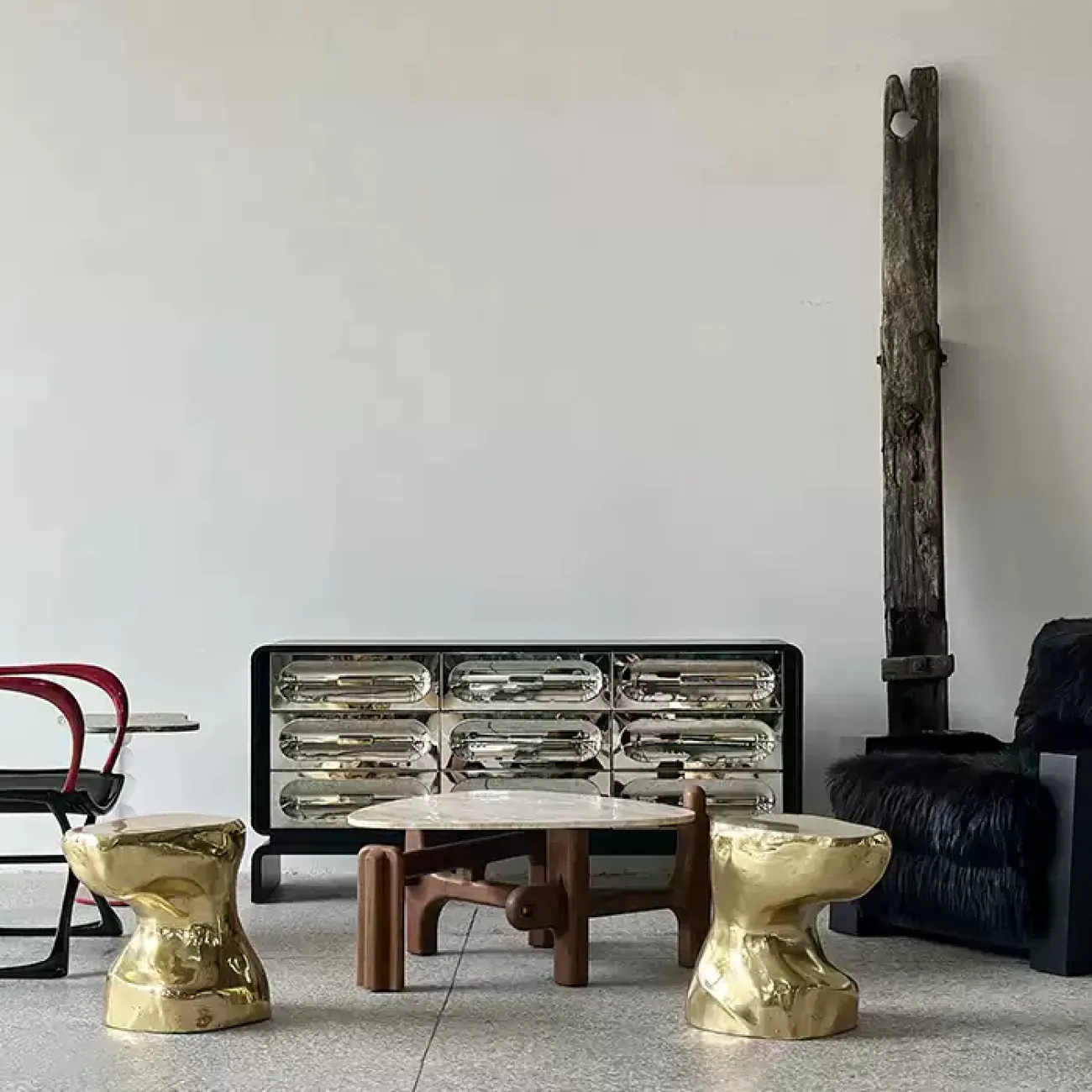 Современный комод Yanshe от LaLume из дерева и стали KD38970-32 Современный комод Yanshe от LaLume из дерева и стали KD38970-32