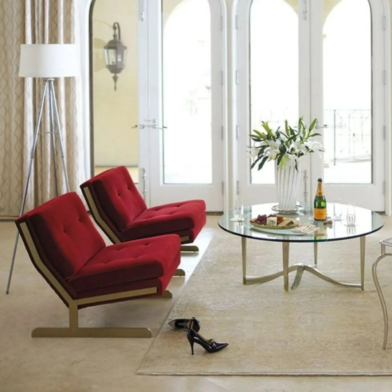 Стильное кресло Yanshe от LaLume из стали, экокожи и фланели KR38971-32 Стильное кресло Yanshe от LaLume из стали, экокожи и фланели KR38971-32