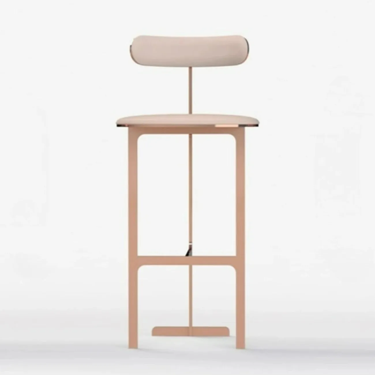 Стильный барный стул Yanshe от LaLume из стали и экокожи BS38973-32