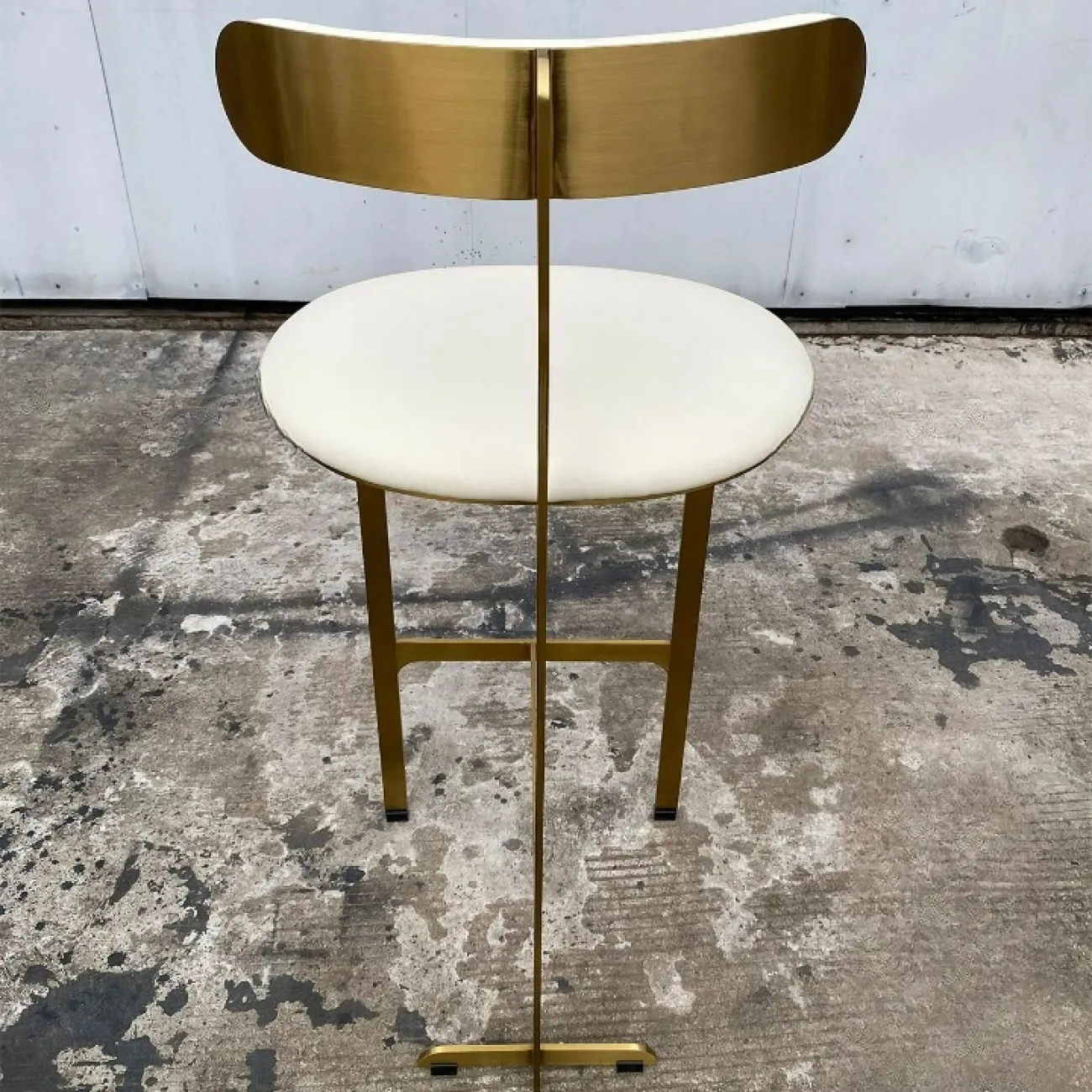 Стильный барный стул Yanshe от LaLume из стали и экокожи BS38973-32