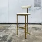Стильный барный стул Yanshe от LaLume из стали и экокожи BS38973-32