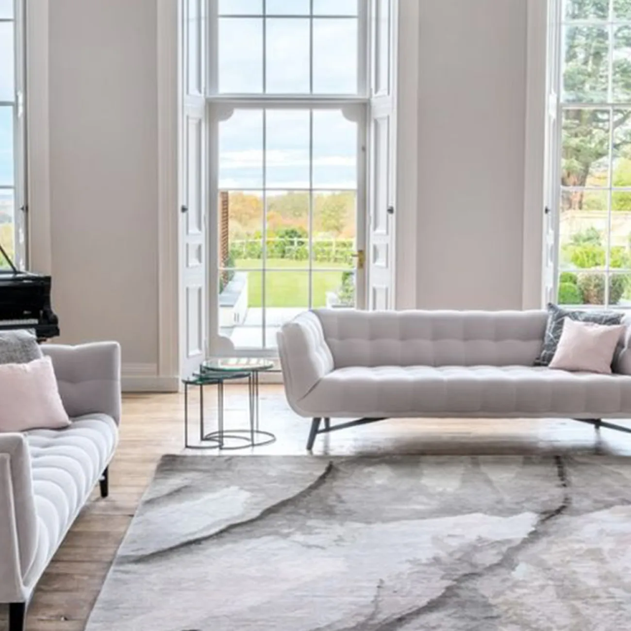 Элегантный диван Yanshe от LaLume из ясеня DV38974-32