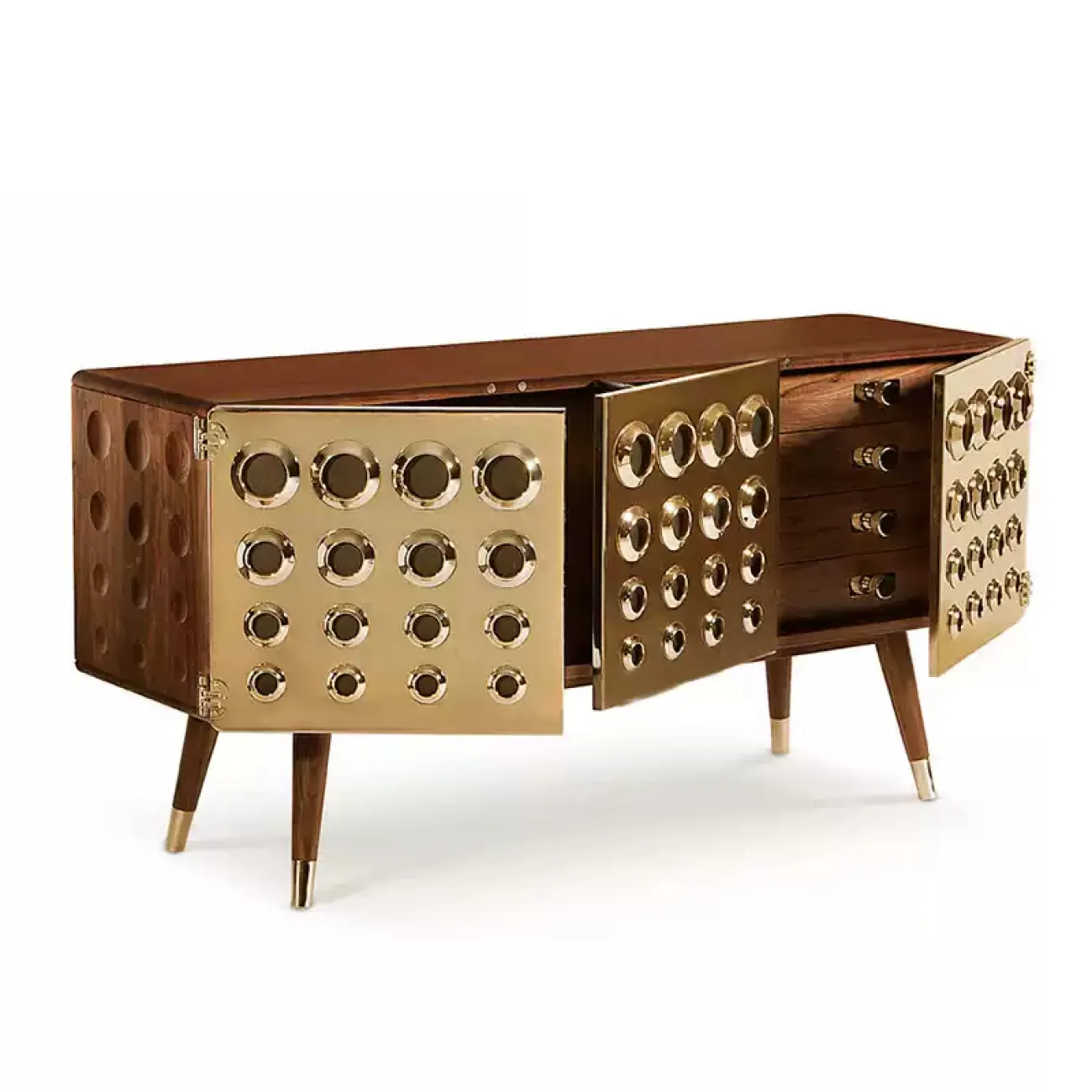 Оригинальный комод Yanshe из дерева и стали KD38980-32 Оригинальный комод Yanshe из дерева и стали KD38980-32