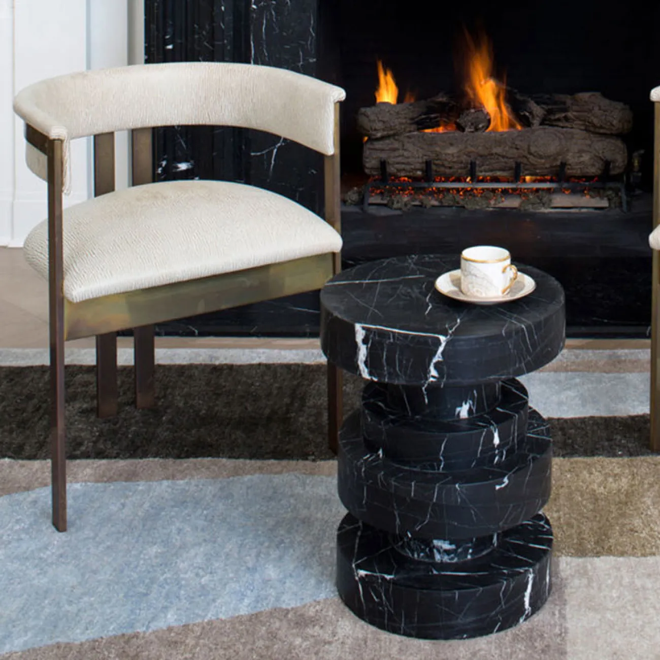 Оригинальный журнальный столик Yanshe с узором под мрамор JS38985-32 Оригинальный журнальный столик Yanshe с узором под мрамор JS38985-32